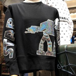 DisneyParks StarWars At-At Walker Iridescent Sweatshirt Pullover Women's L NWT